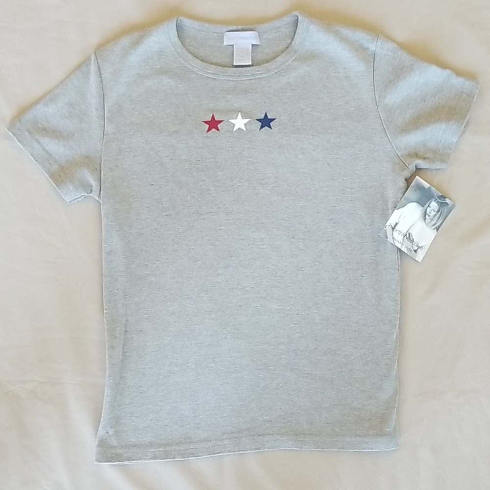 Red White Blue Stars T-Shirt Medium NWT